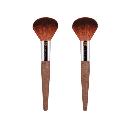 Dr Botanicals Coffee Ground Powder Brush Twin Value Savings Pack